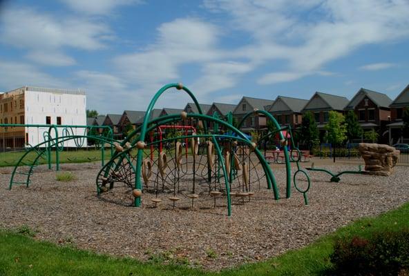 They named it Funk-ee-land, but it's just typical playland fixtures. Clean though, and new.