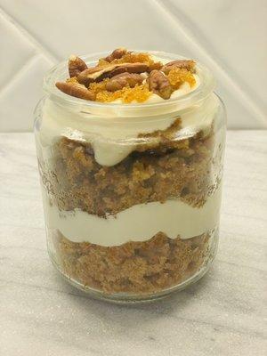 Carrot cake individual jar