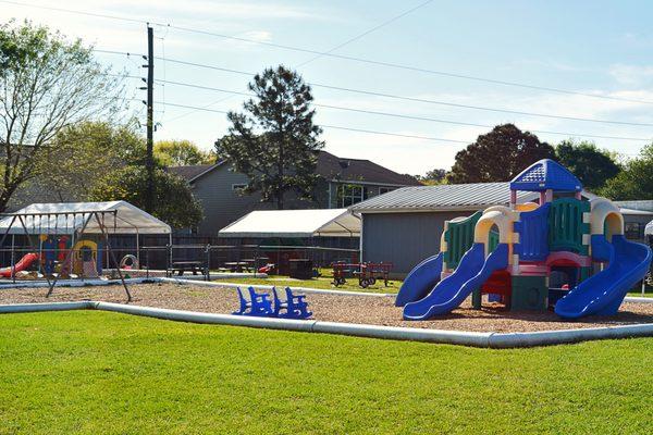 We offer two wonderful outdoor playgrounds for our students to enjoy.