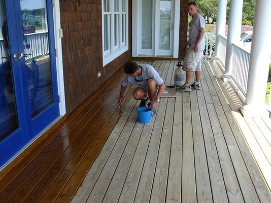 Deck Staining