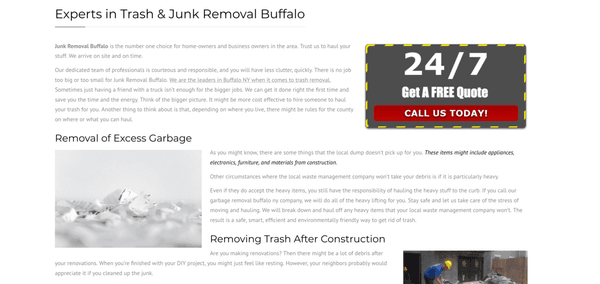 junk removal in buffalo