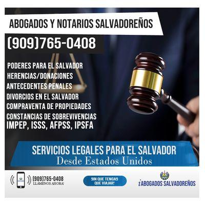 Abogados y Notarios Salvadoreño - San Bernardino