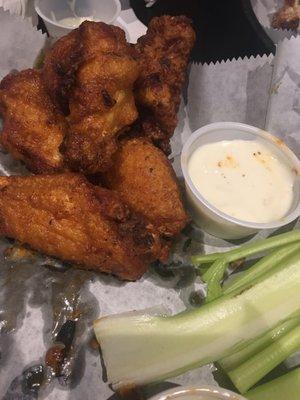 Delicious wings at Hurley's Tavern