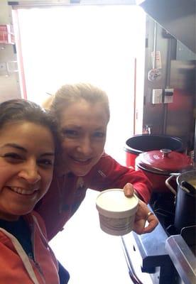 Chef Lynn selfie! She is an amazing friendly person and makes delicious food...what more can you want? :)