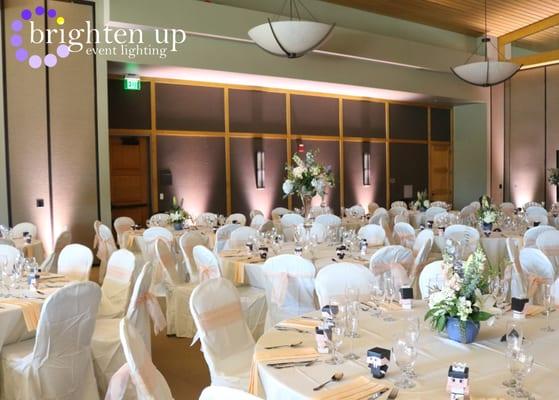 Citrus Heights Community Center Wedding Uplighting | Brighten Up Event Lighting