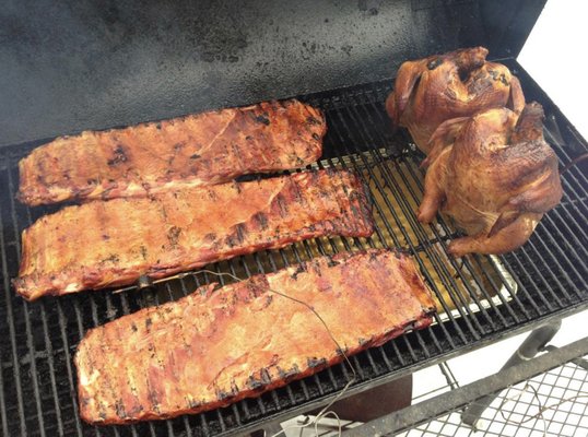 St Louis Style Slow Smoked Spare Ribs