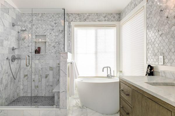 Master bath full renovation in Petaluma, CA