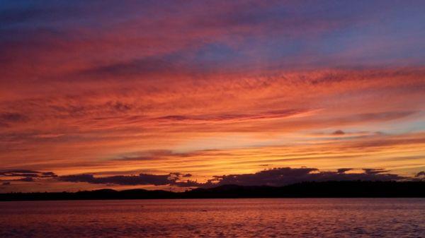 Return from Nebo Lodge sunset