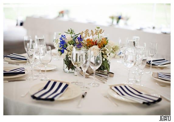 The beautiful linens & plates that Sue sourced high and low for me