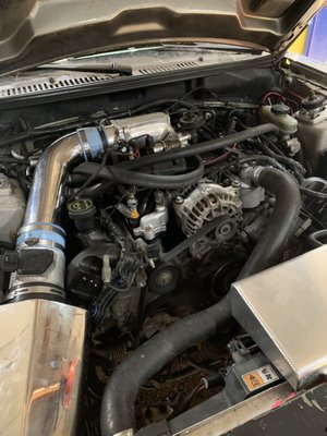 REMOVE & REPLACE ENGINE ON AN 2002 FORD MUSTANG GT.
 GETTING BACK ON THE ROAD SOON!