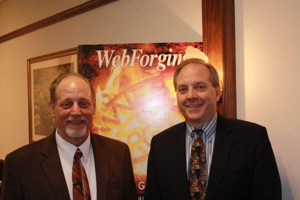 Keith Klein (l) & Dave Bradford at Wis Business Owners