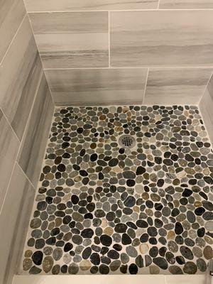 Pebble Shower Floor