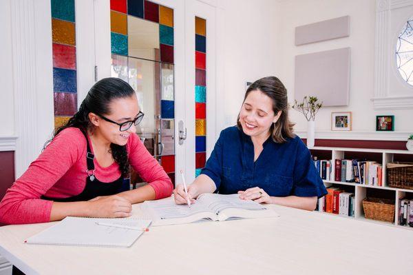 One-on-one tutoring in our Learning center or in-home.