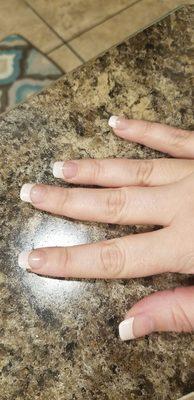 White tips. She did a great job