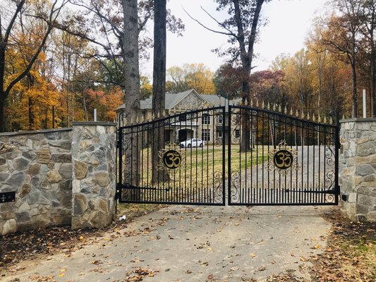 Custom Swing Gate with Operator & Intercom Great Falls VA