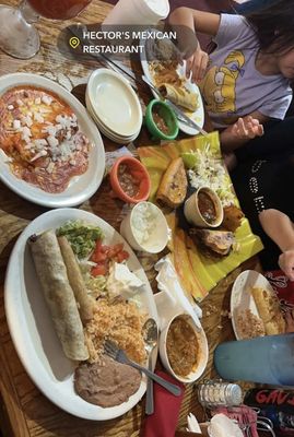 Quesabirrias, enchiladas, and tacos!