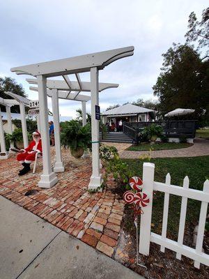 The Bonita Springs Historic Society participating with an open house during the Holiday in the Park festivities.