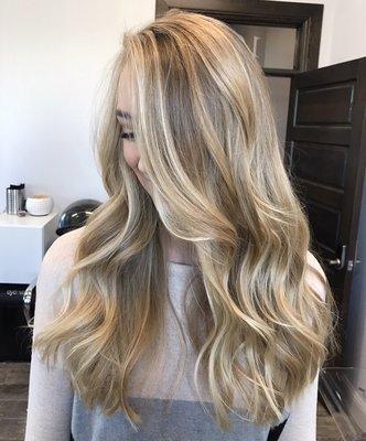 Beautiful, natural, Balayage highlights