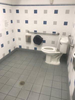 EXTREMELY clean restroom for a gas station!