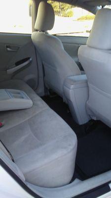 Back Seat Where Customers Ride Is Clean And Inviting