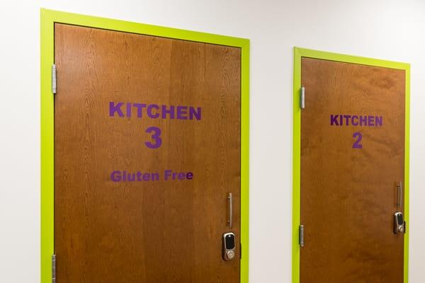 Dedicated gluten-free kitchen.