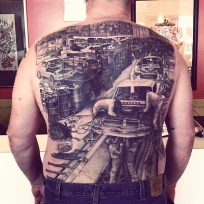 Tattoo by Joe Johns- awarded "Most Realistic" at the Detroit Motor City Tattoo Expo