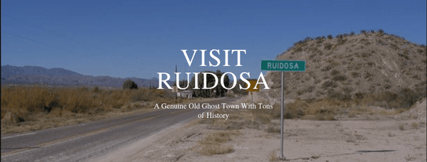 Ruidosa is a legit old ghost town with tons of history