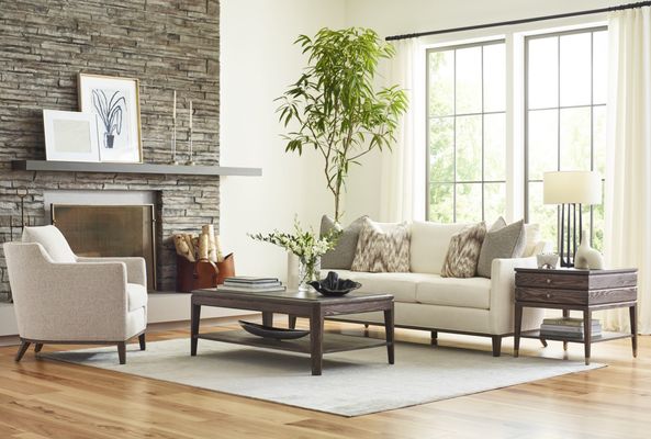 Maidstone living room in the relaxed, coastal style