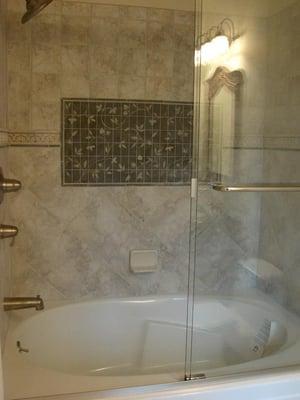 Decadent shower wall