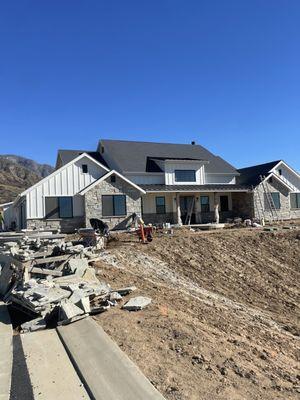 New Construction Exterior Painting in Yucaipa, CA.