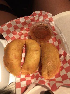 Chicken empanadas were so good ! Yum