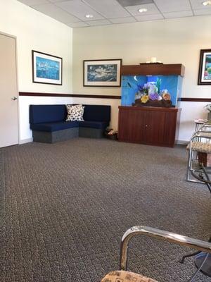 Fish tank in waiting area