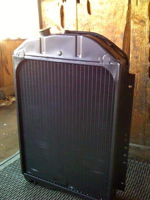 Radiator repair and re-core services for a leaking, overheating classic automobile