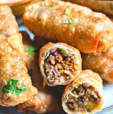 Cheeseburger Eggrolls