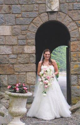 Darlene's amazing cascade bouquet!