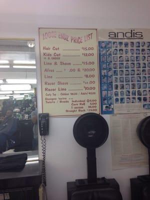 Price list