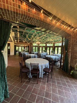 The atrium where receptions are held