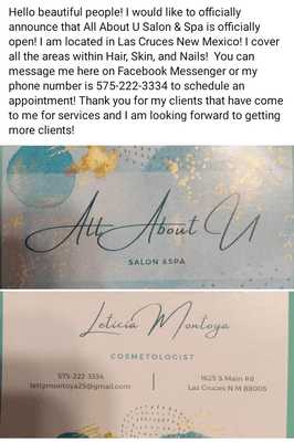 All About U Salon & Spa