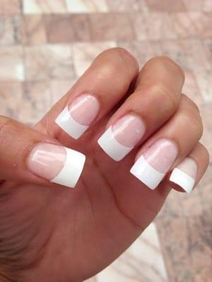 Clear French tip mani from Hollywood Nails