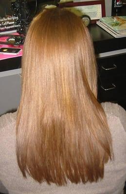 ...after Keratin Complex Smoothing Therapy. Wow!