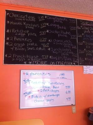 Menu board