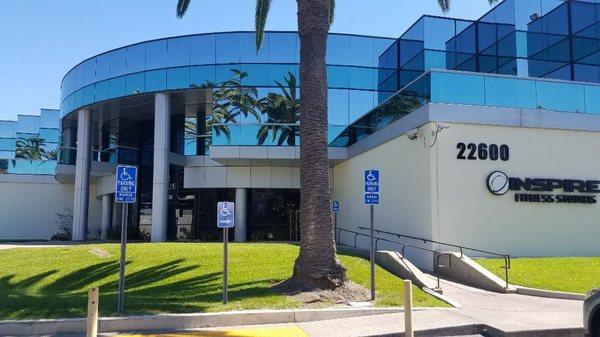 The New Life Family Counseling is housed inside of this office building across from Costco.