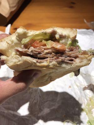 Roast beef sandwich