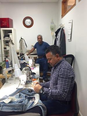 The tailors at work.