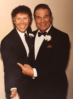 Gary Stephans, Miss America Official Choreographer, with Bert Parks