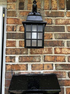 After sconce and mailbox