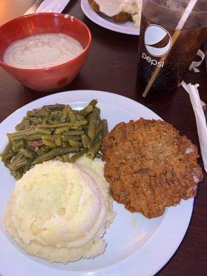 Chicken Fried Steak - gravy on side