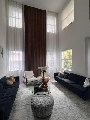 Ripplefold Floor-to-Ceiling Sheer Drapes