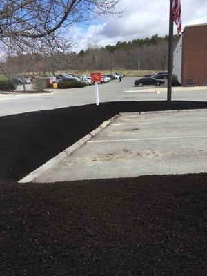 New mulch installation