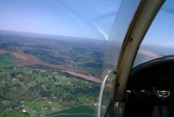 Flying over Albany